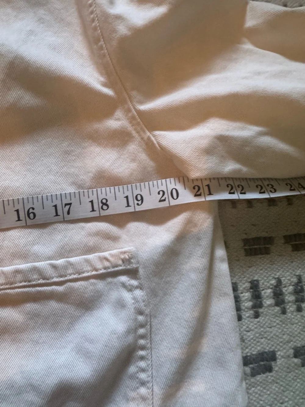 kensie Cream Eyelet-Hem Button Front Jacket
